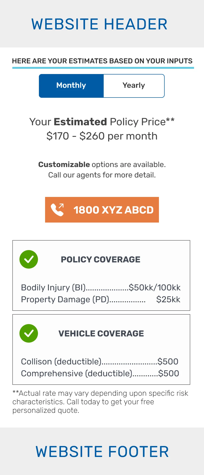 Commercial Vehicle Conversion UI